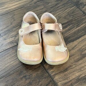 Livie & Luca Shimmering Rose Gold Dress Shoes